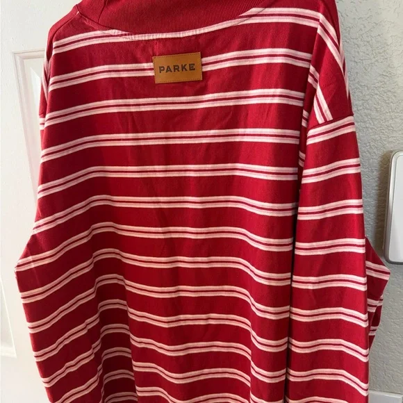 Parke Red and White Striped Apparel - Picture 2 of 3